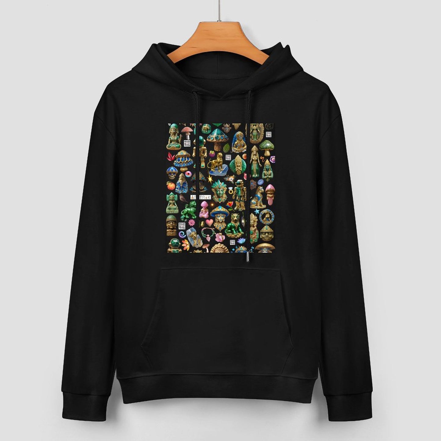 DTF 250gsm Cotton Men's Hoodie with Pocket (Front Printing)