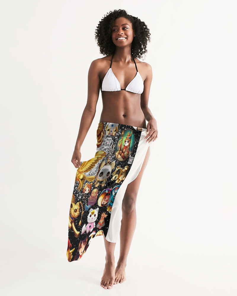 Womens Abstrak All-Over Print Swim Cover Up