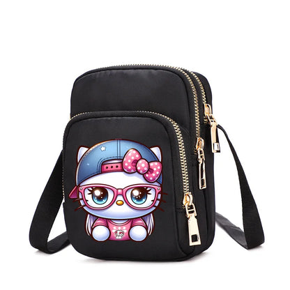 HelloKittys Women Shoulder Bag Small Multifunction Handbag Casual Tote Female Crossbody Bag  Messenger Bags Anime Purse Pouch