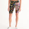 Alien Trendy Abstrak Collection Women's All-Over Print Mid-Rise Bike Shorts