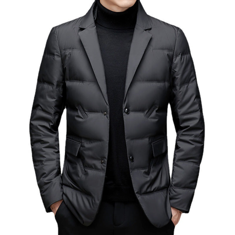 Remove Scarf Collar Suit Collar Down Jacket