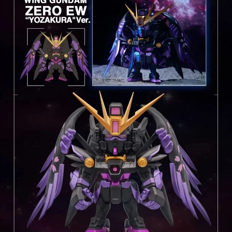 Bandai  Blind Box Original Wing Zero Ew Qmsv-mini Seriestrendy Figure Mystery Box Gratis Model Toy Collection Gift