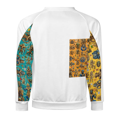 280gsm Men's Crewneck Sweatshirt Raglan A27H (All-Over Printing)