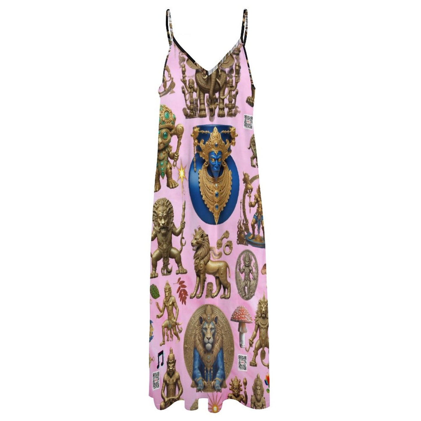 Ankle-length Slip Dress BDQ (All-Over Printing)