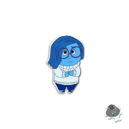 Cartoon Inside Out 2 Acrylic Brooch Badge Cute Sadness Disgust Anger Resin Collar Pin Clothing Jewelry Emotional Accessories