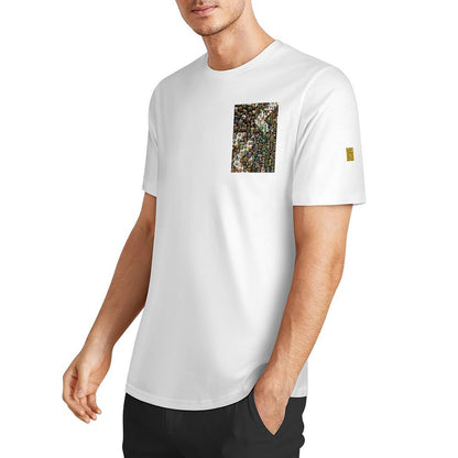 DTF 160gsm Men's Short Sleeve Cotton T-shirt (Dual-sided+Sleeve Printing)