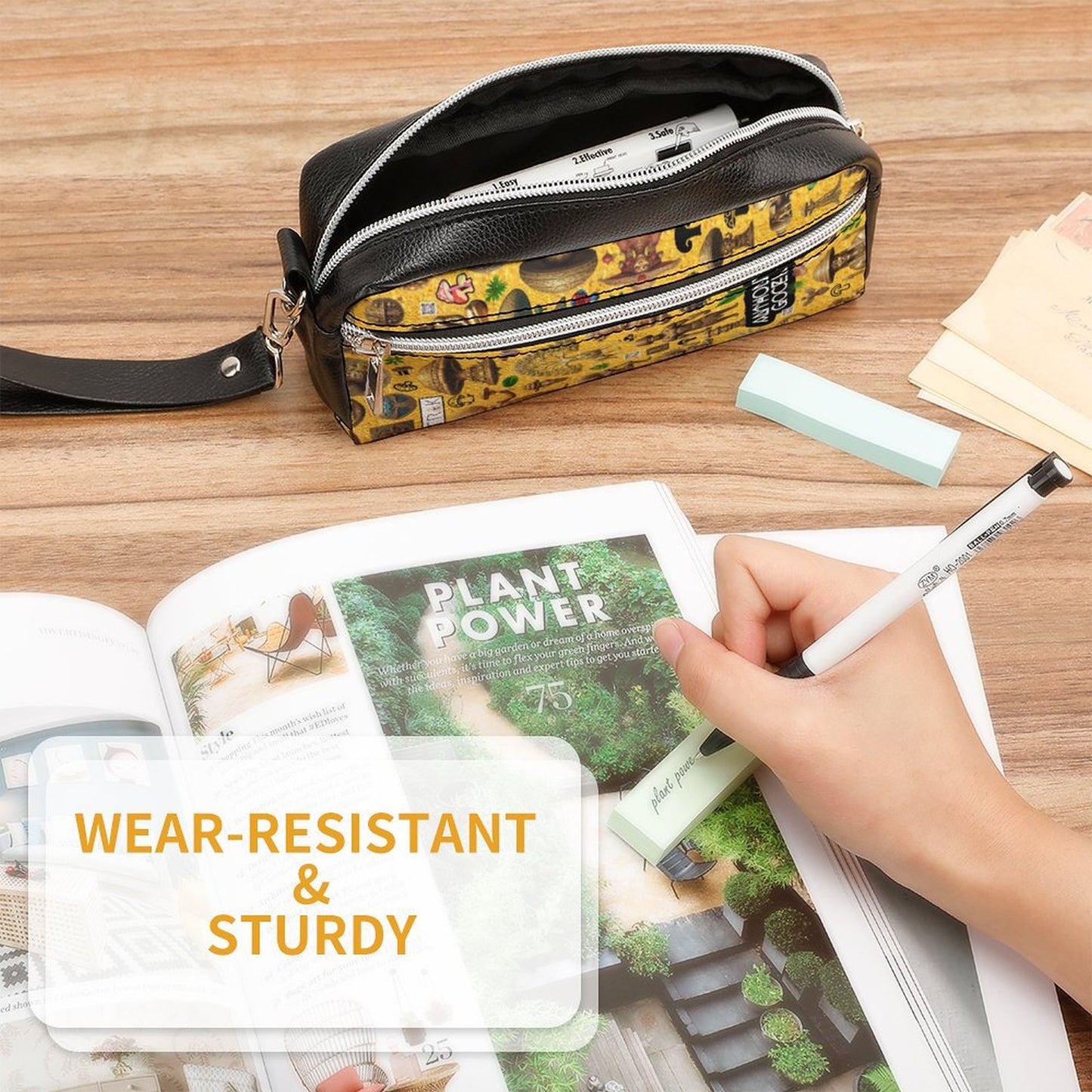 Versatile Cosmetic Bag & Pencil Case Pouch