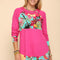 Celeste Full Size Tropical Print Long Sleeve T-Shirt