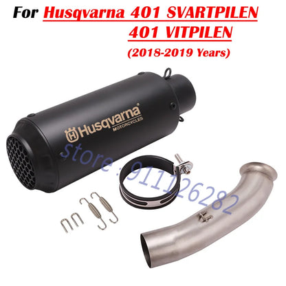 For Husqvarna 401 SVARTPILEN 401 VITPILEN 250 2018 19 2020 2021 2022 Motorcycle Exhaust Escape Modify With Mid Link Pipe Muffler