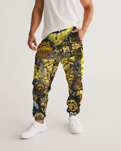 Ancient Abstrak Men's All-Over Print Track Pants