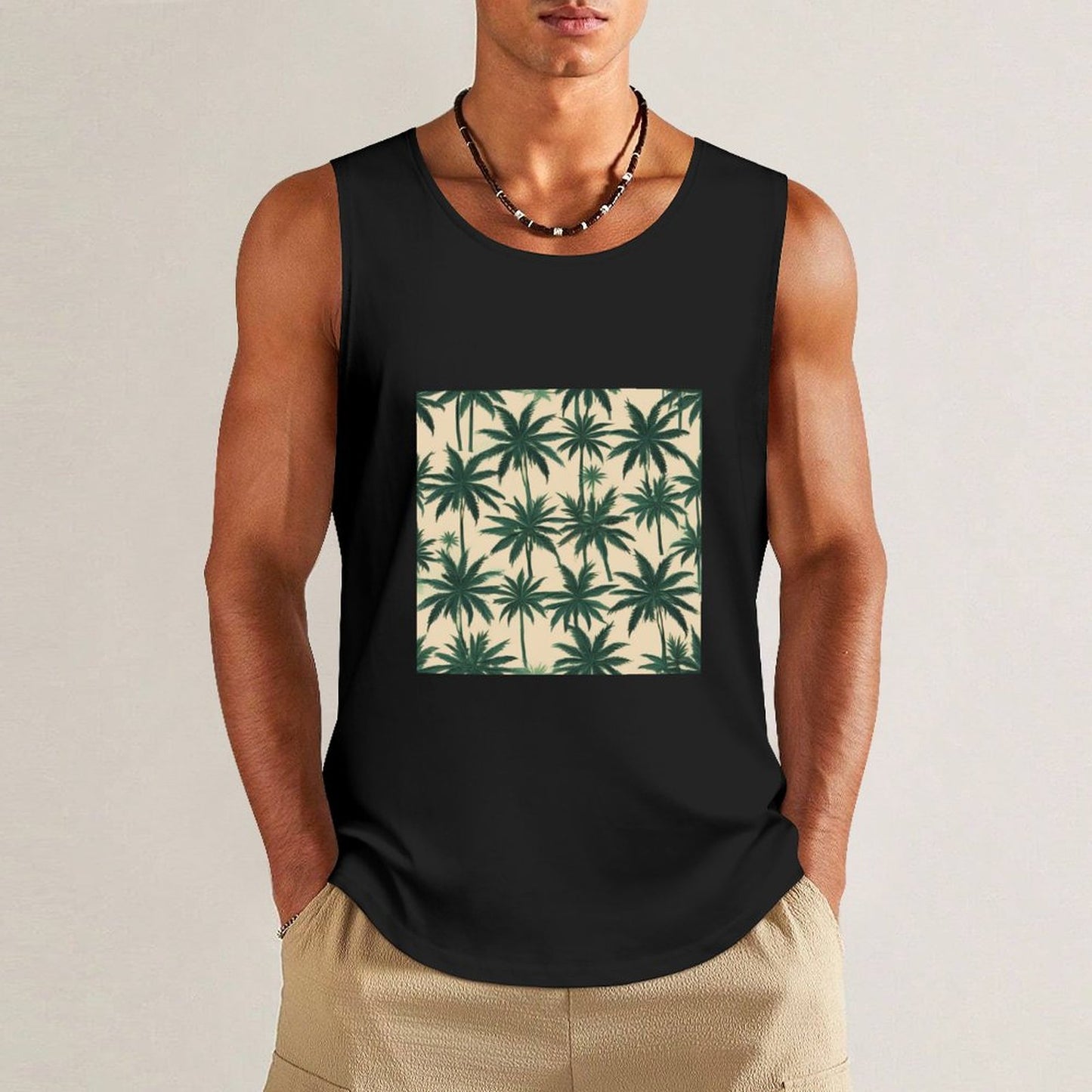 DTF 160gsm Men's Cotton Tank Top BX (Dual-sided Printing)