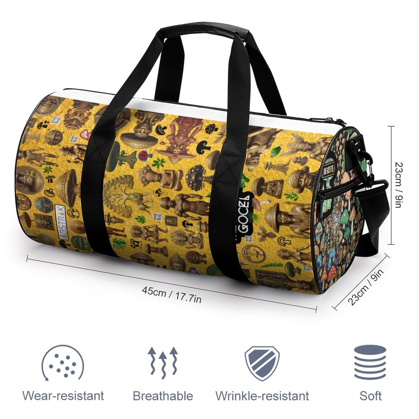 Cylindrical Gym Bag Q006