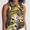 Robotic Abstrak Women's All-Over Print Cropped Tank