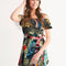 Trendy Abstrak Pattern Women's All-Over Print Off-Shoulder Dress