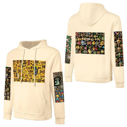 DTF 250gsm Cotton Men's Hoodie with Pocket (Dual-sided+Sleeve Printing)