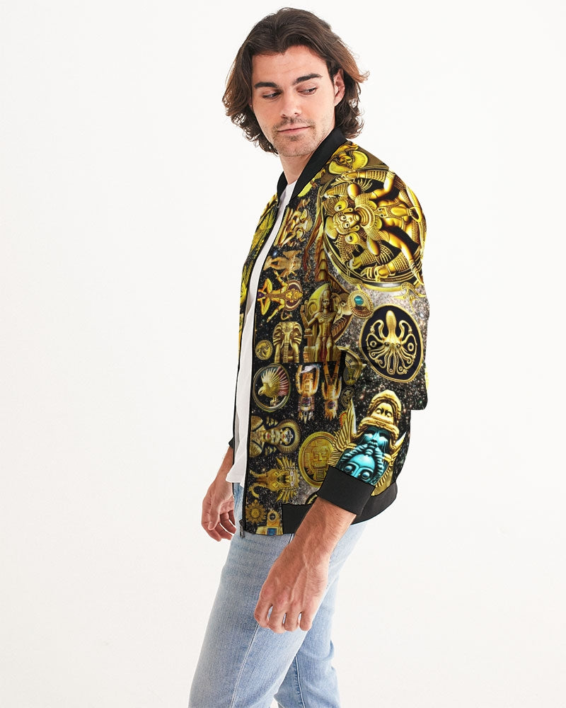 Ancient Abtsrak Men's All-Over Print Bomber Jacket