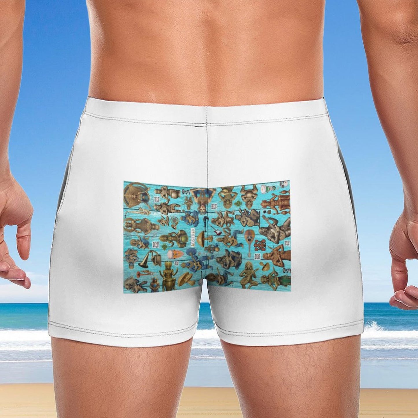 Fashionable Men's  boardshorts Swim Trunks DN003 (All-Over Printing)