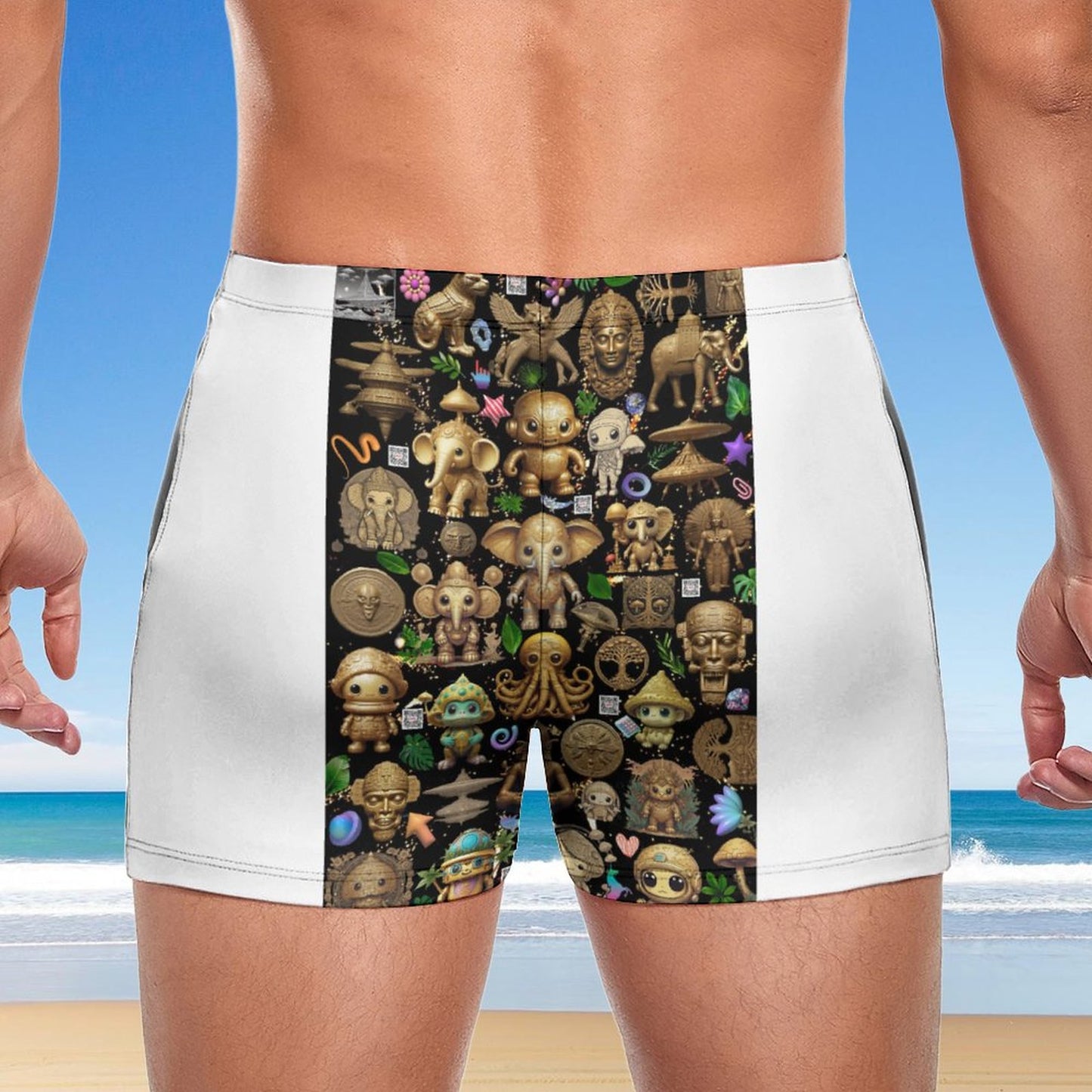 Fashionable Men's  boardshorts Swim Trunks DN003 (All-Over Printing)