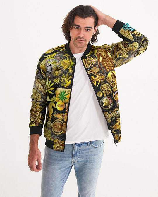 Ancient Abtsrak Men's All-Over Print Bomber Jacket