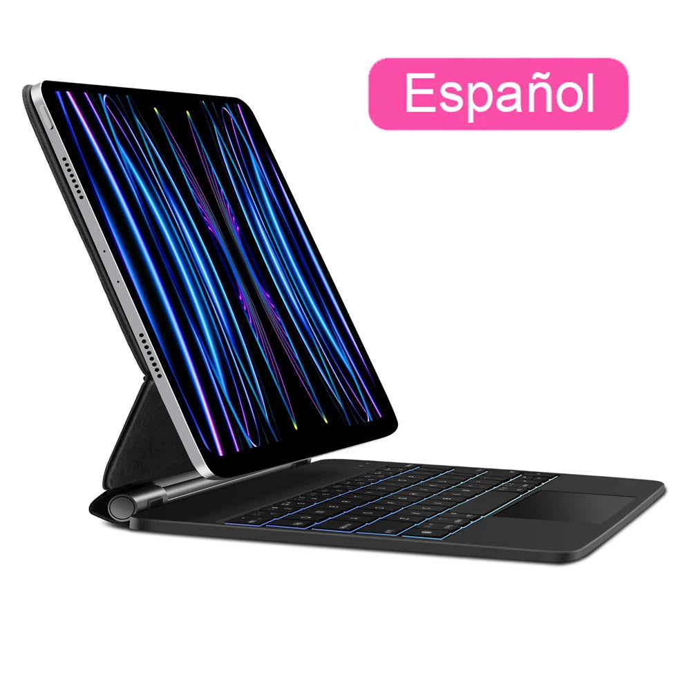 GOOJODOQ Magic Keyboard for iPad Pro 11 Inch 4th/3rd/2nd/1st Gen iPad Air 6 11 2024 Air4 Air 5 Floating Stand Bluetooth Keyboard