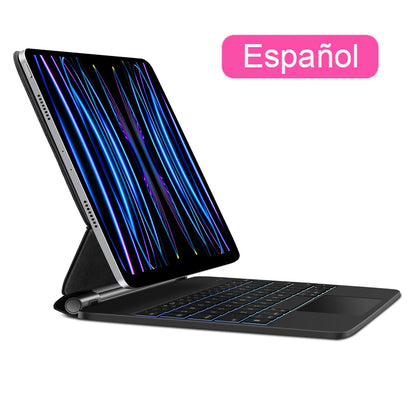 GOOJODOQ Magic Keyboard for iPad Pro 11 Inch 4th/3rd/2nd/1st Gen iPad Air 6 11 2024 Air4 Air 5 Floating Stand Bluetooth Keyboard