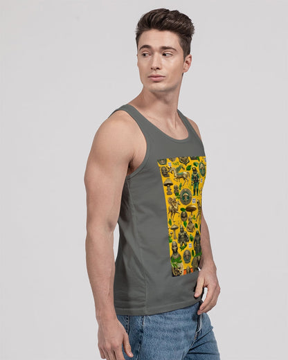 Mushroom Abstak Collection Unisex Jersey Tank | Bella + Canvas