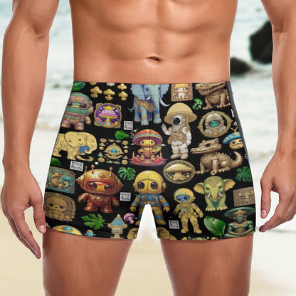 Fashionable Men's  boardshorts Swim Trunks DN003 (All-Over Printing)