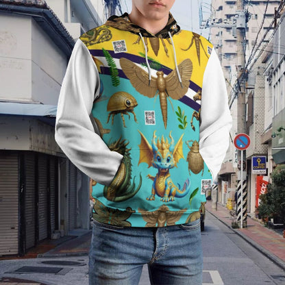 230gsm Men's Cool Hoodie with Double-layer Cap (All-Over Printing)