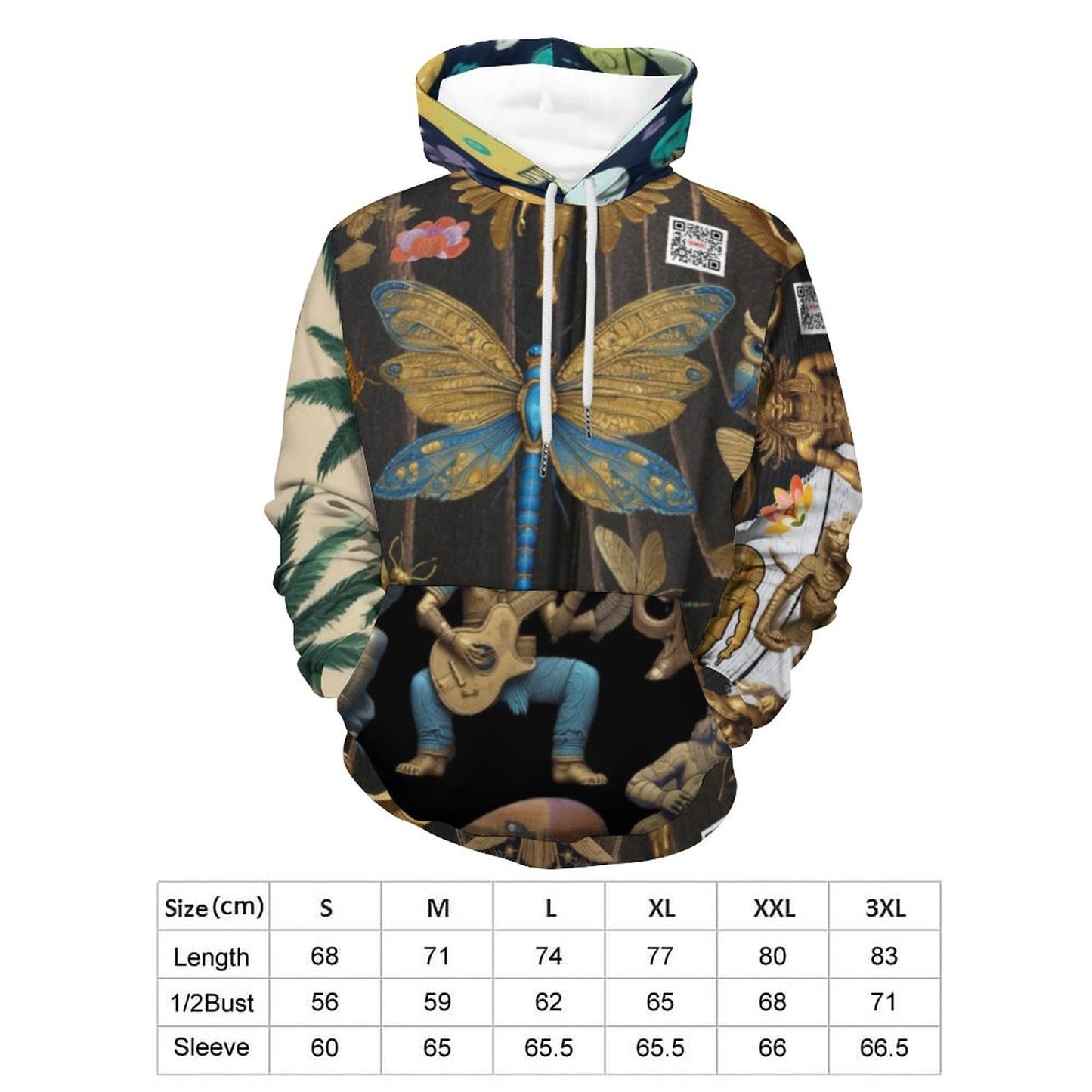 230gsm Printed Hoodie for Men (All-Over Printing)