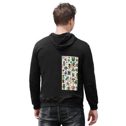 DTG 255gsm Men's Hoodie with Pouch (Dual-sided Printing)