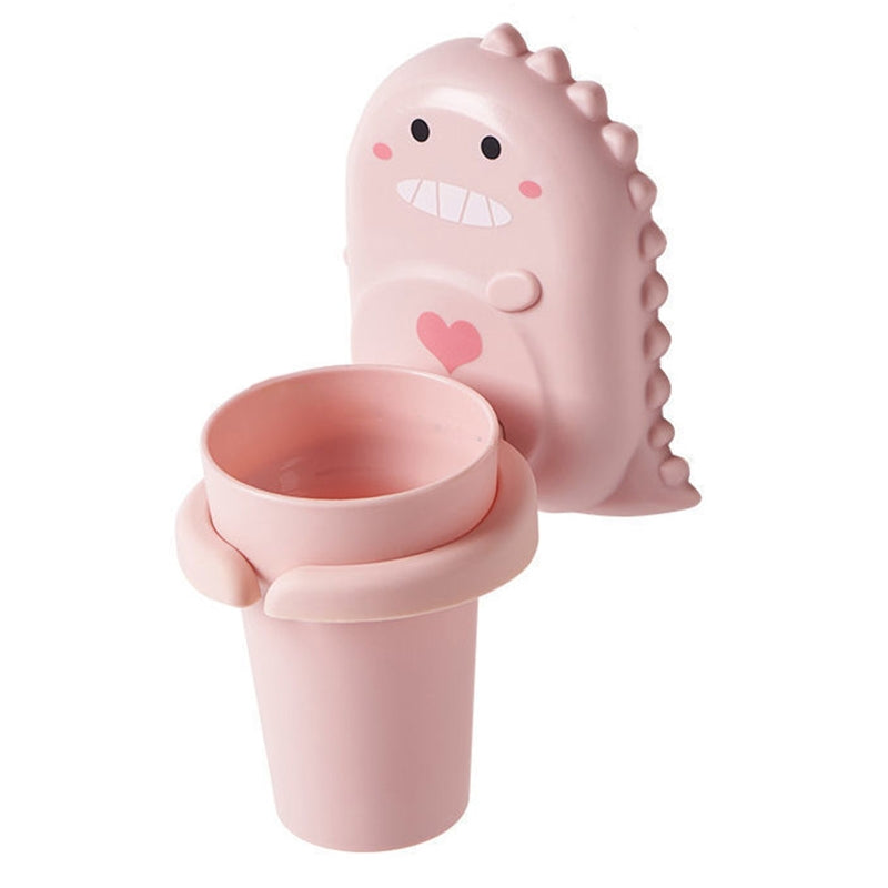 Cartoon Dinosaur Toothbrush Cup Holder Set