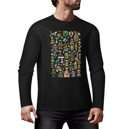 DTF160gsm Cotton Men's Long Sleeve T-shirt (Front Printing)