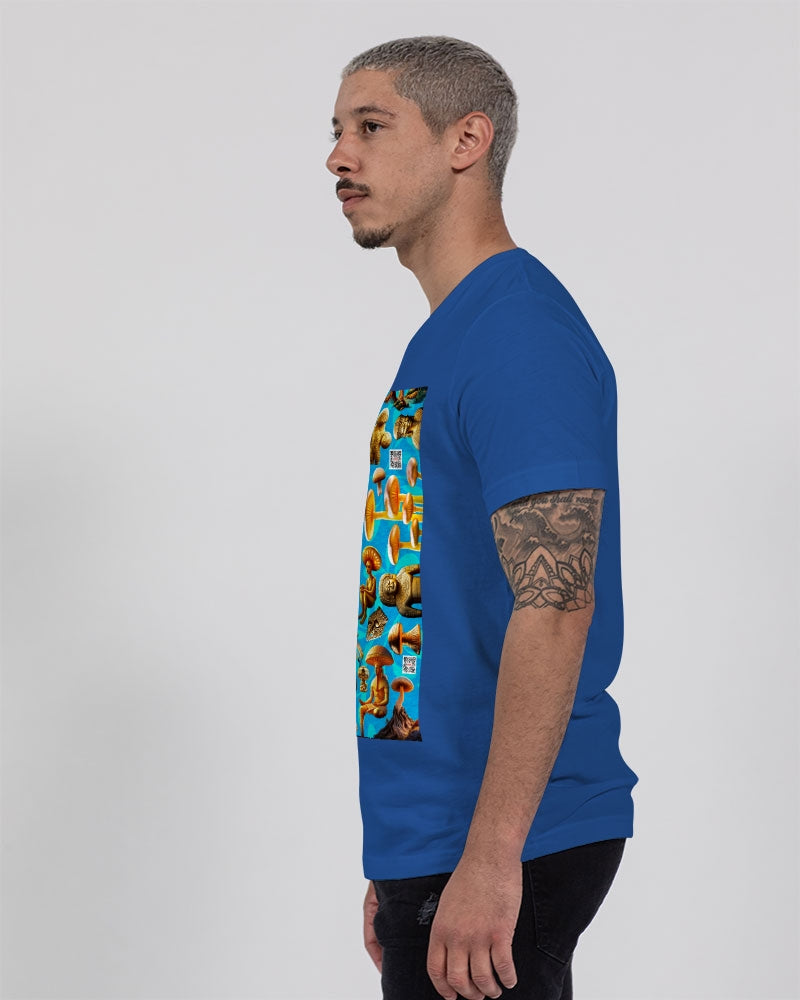 Illustration Abstrak Unisex Jersey V-Neck Tee | Bella + Canvas