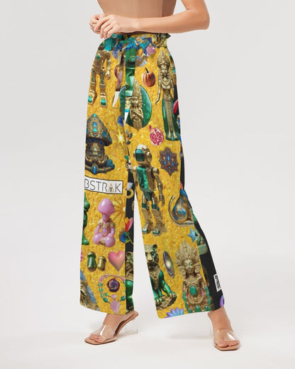 IMG_3100 Women's All-Over Print High-Rise Wide Leg Pants