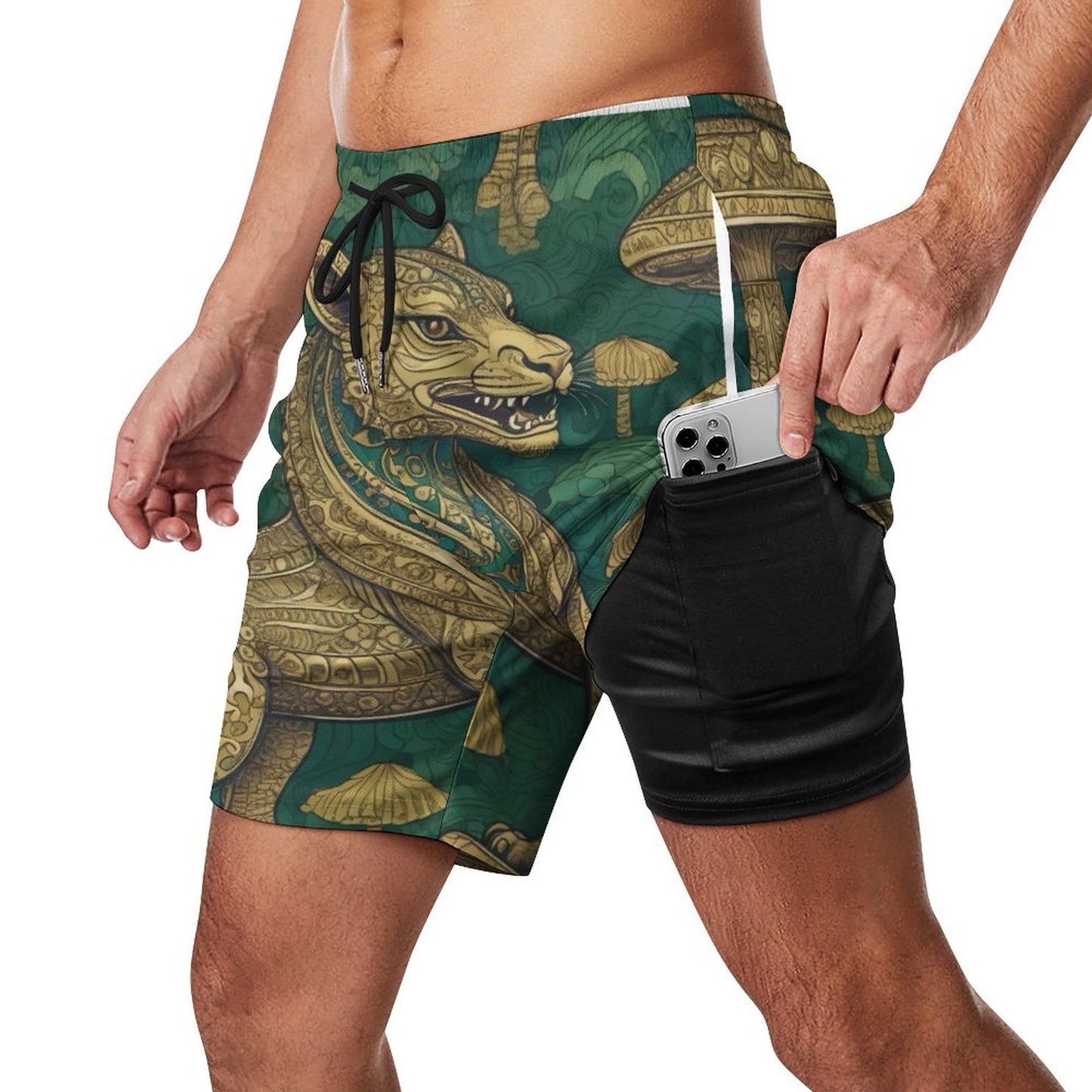 Men's Beach Shorts with 4 Pockets