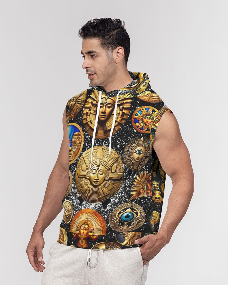 Evil Eye Abtrak Men's All-Over Print Heavyweight Sleeveless Hoodie