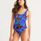 Trendy Abstrak Pattern Women's All-Over Print One-Piece Swimsuit