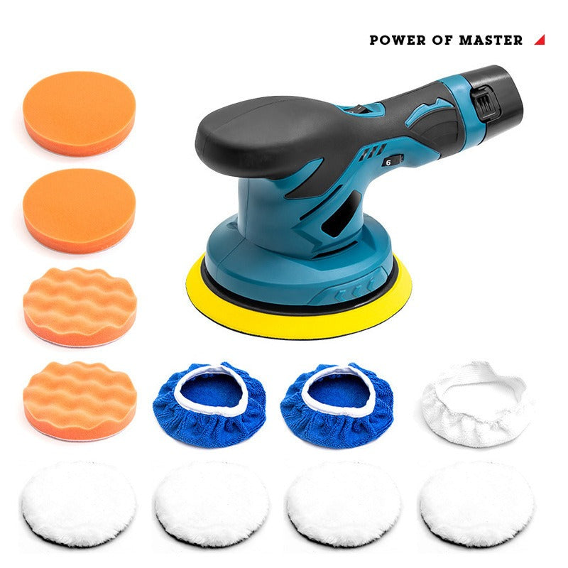 Cordless 12V lithium battery polishing locomotive beauty waxing machine glazing machine ceramic tile handheld polishing machine