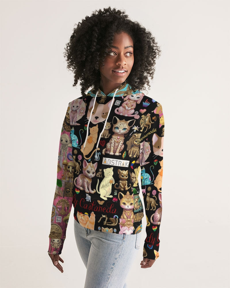 Leidy Abstrak Women's All-Over Print Hoodie