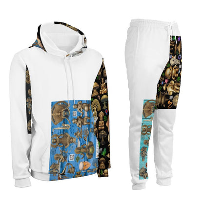 250gsm Imitation Cotton Hoodie & Joggers Set 4T03 (All-Over Printing)