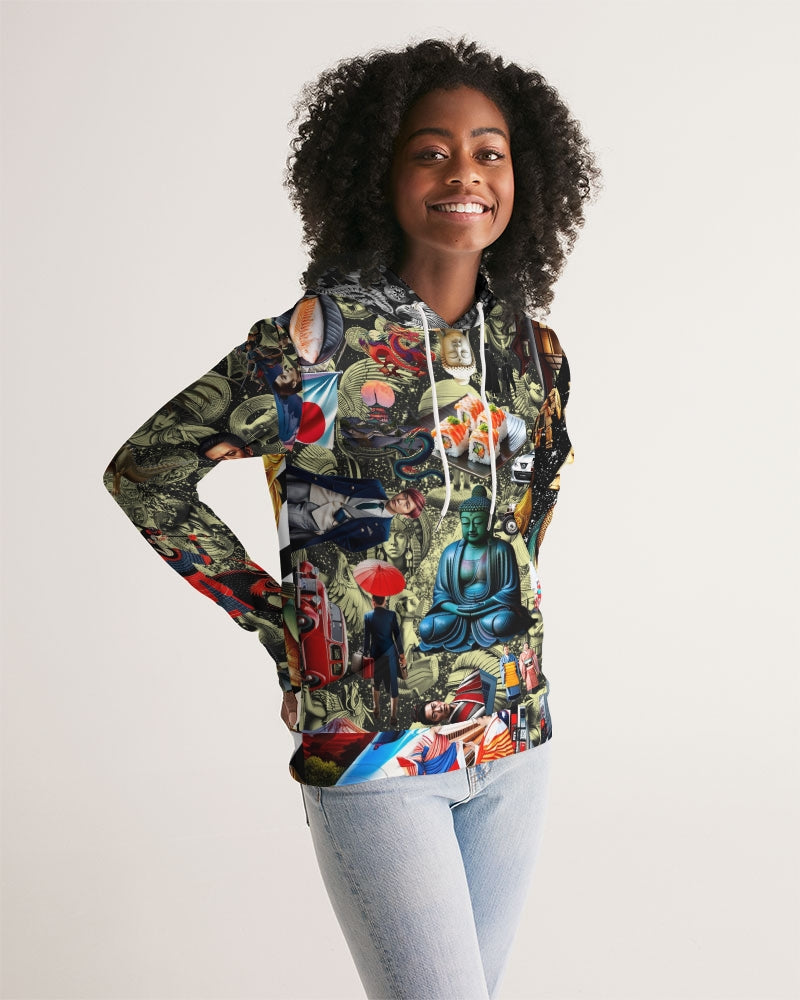 Trendy Abstrak Pattern Women's All-Over Print Hoodie