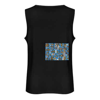 DTF 160gsm Men's Cotton Tank Top BX (Dual-sided Printing)