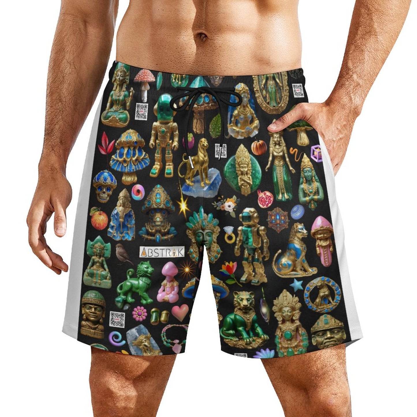 Men's Beach Shorts with 4 Pockets