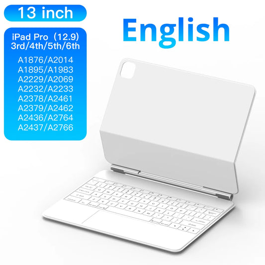 For iPad Magic Keyboard For iPad 10th Pro 11 12.9 3rd/4/5/6th Air 10.9 4/5th Ultra Slim Bluetooth Keyboard for iPad Accessories