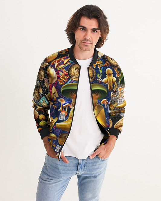 Illustration Abstrak Men's All-Over Print Bomber Jacket