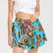 Ancient Abstrak Collection Women's All-Over Print Ruffle Shorts