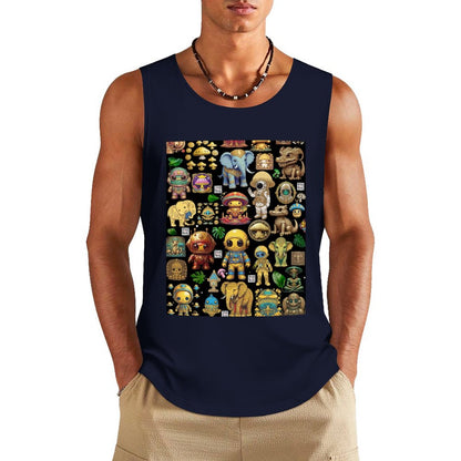 DTF 160gsm Men's Cotton Tank Top BX (Front Printing)