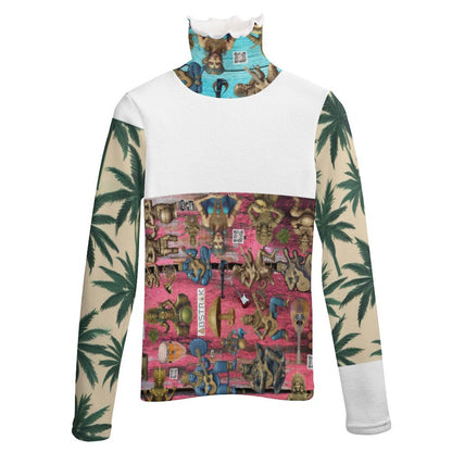 Women Long Sleeve Turtleneck Sweater MY08 (All-Over Printing)