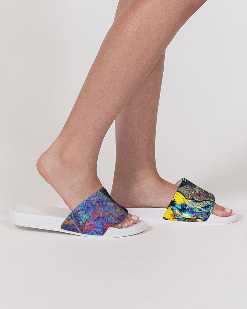 Psychedelic Space Abstract Design Women's Slide Sandal