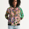 Ancient Abstrak Collection Women's All-Over Print Bomber Jacket